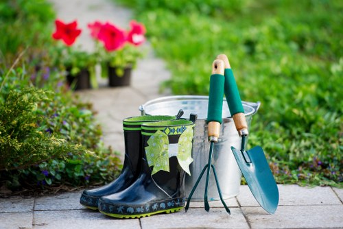 Landscaping team promoting ethical sourcing and zero-tolerance modern slavery standards