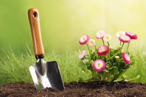 Charitable reuse of donated garden materials from landscaping work